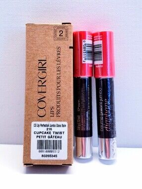 CoverGirl Lip Perfection Jumbo Gloss Balm  #216 CUPCAKE TWIST (2 pcs)